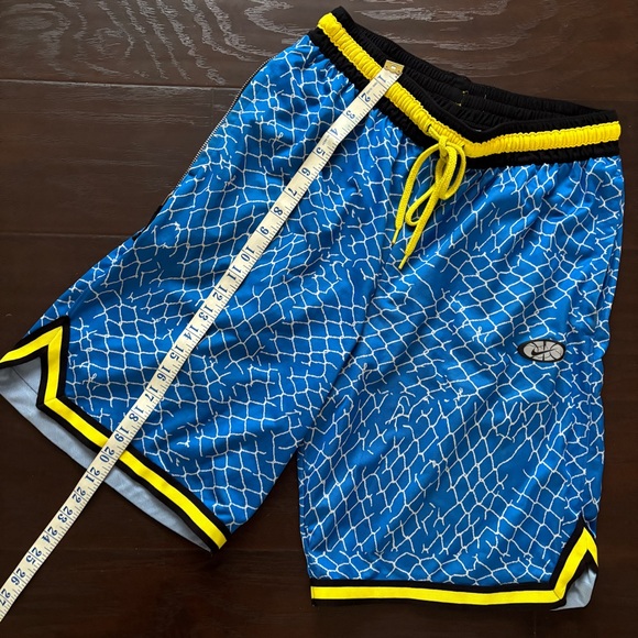 Nike Chainlink Blue & Yellow DNA Basketball Shorts - Picture 11 of 13